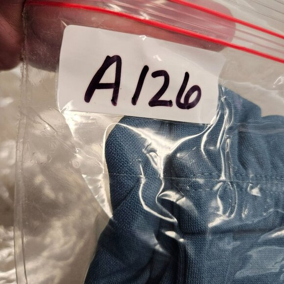 Bellwether Women Medium Blue Wool Polyester Half-Zip Pullover Jacket Made in USA - Picture 8 of 8